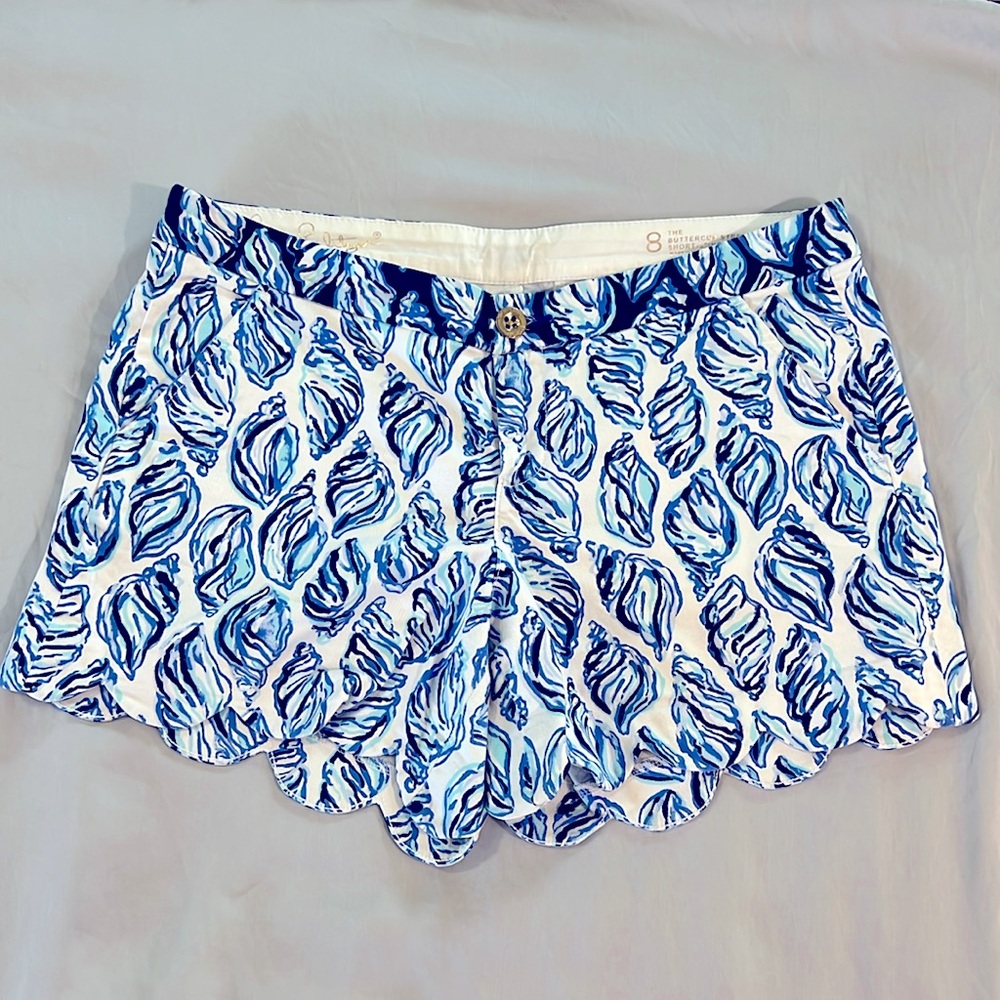 Lilly Pulitzer scalloped Buttercup shorts size 8